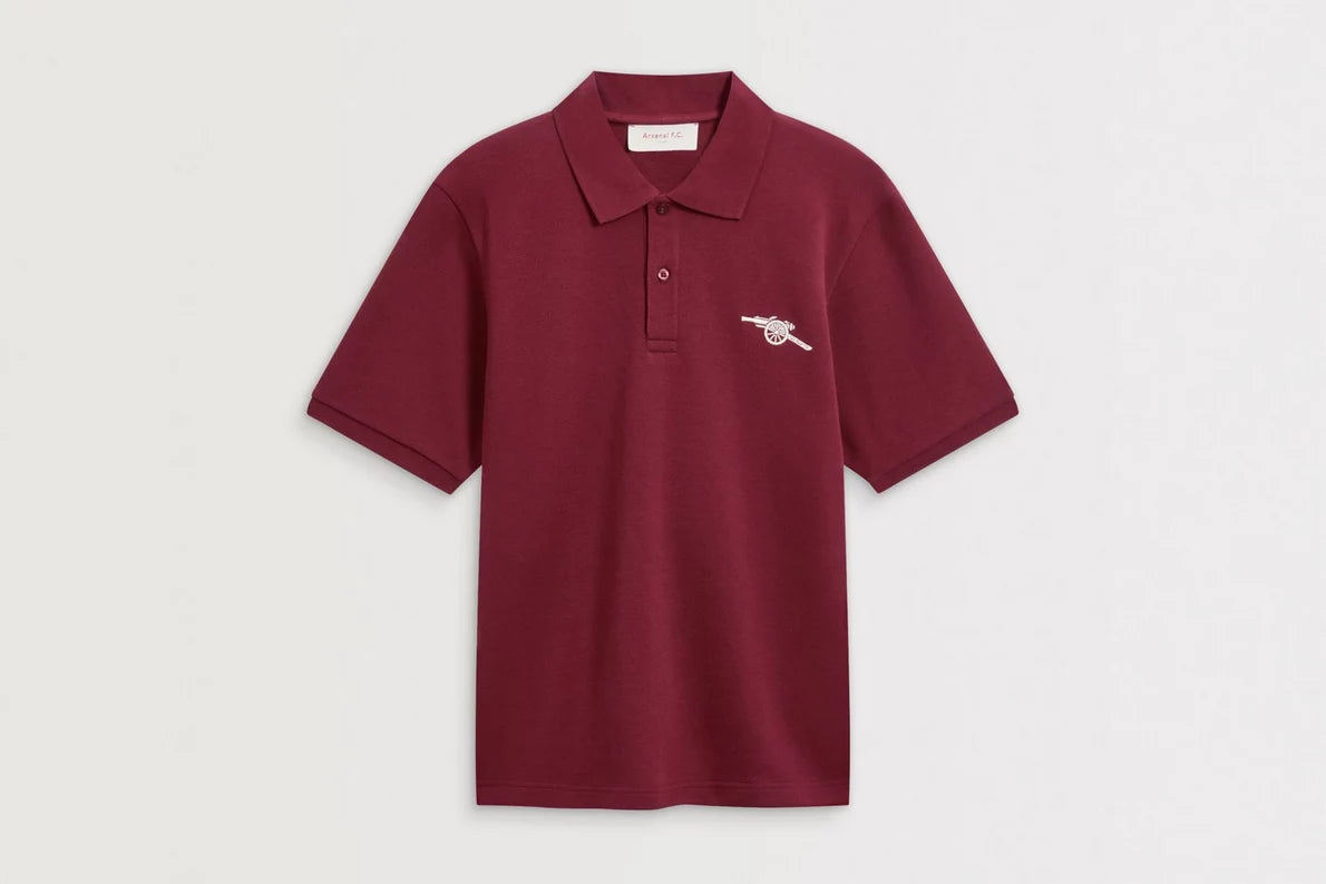 Arsenal Essentials Burgundy Polo Shirt
