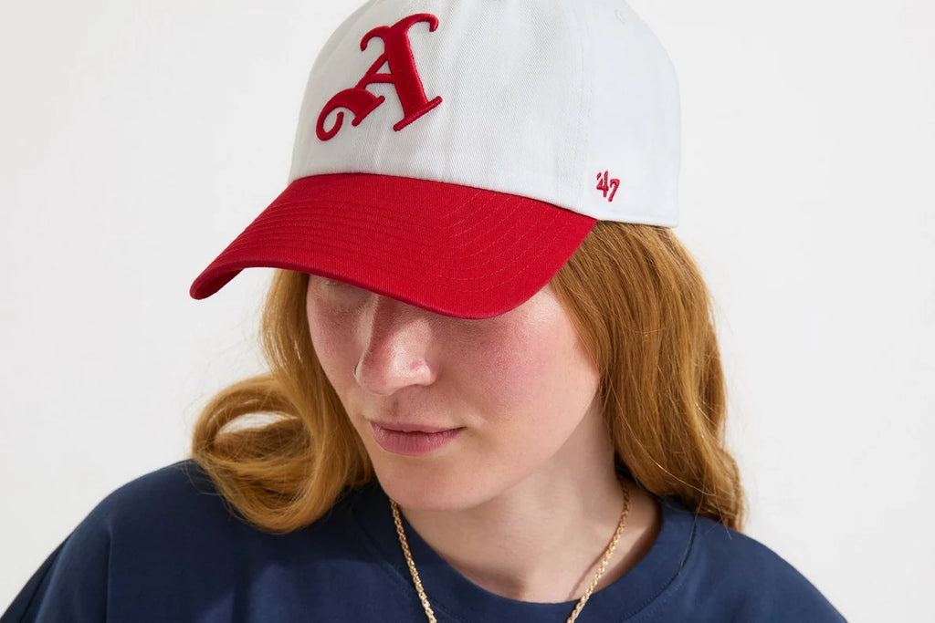 Arsenal 47 Two-Tone White and Red Gothic A Cap