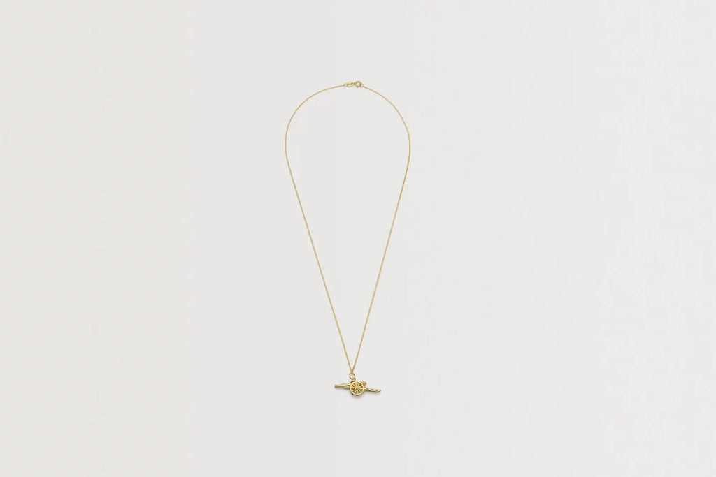 Arsenal 18ct Gold Plated Silver Cannon Pendant