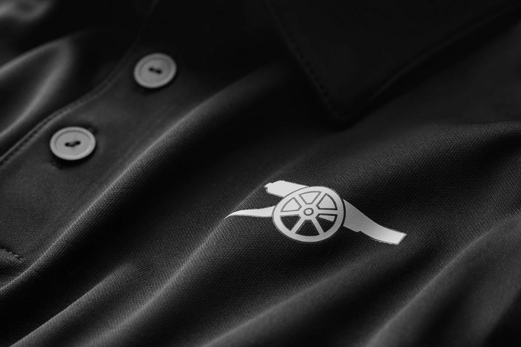 Arsenal adidas Kids Golf Black Polo Shirt