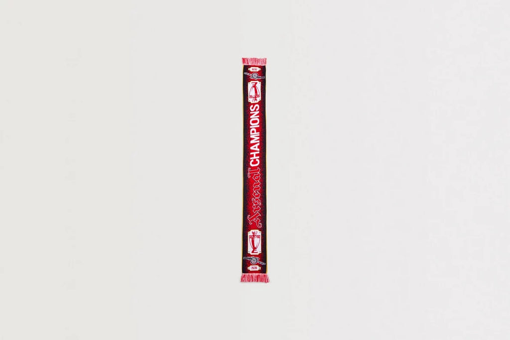 Arsenal Champions 25/26 Gothic Trophy Scarf
