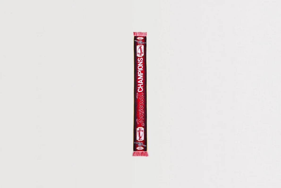 Arsenal Champions 25/26 Gothic Trophy Scarf