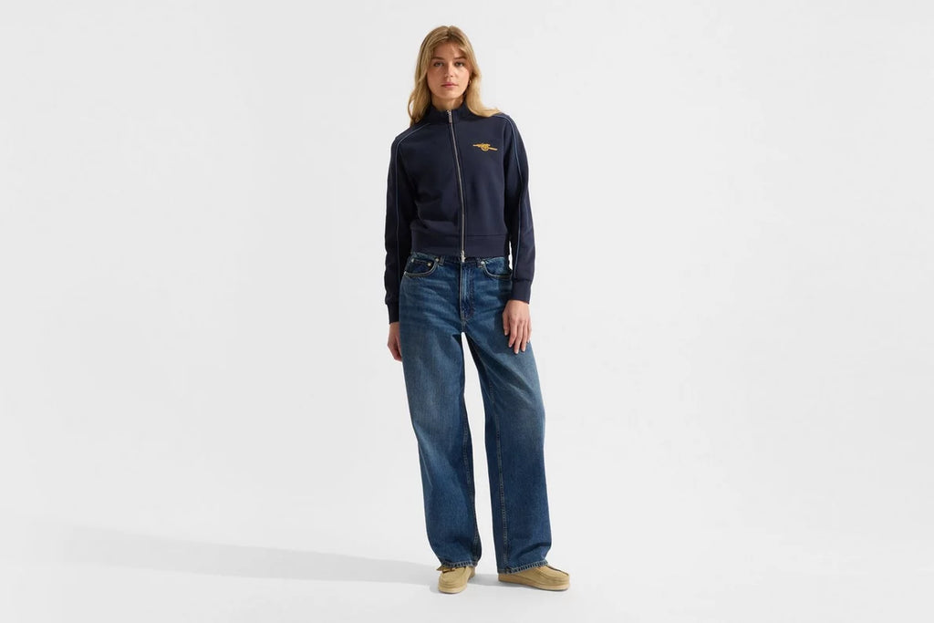 Arsenal Womens Essentials Navy Zip Jacket