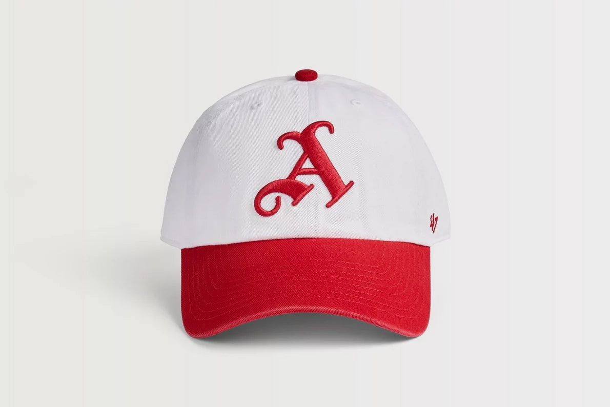 Arsenal 47 Two-Tone White and Red Gothic A Cap