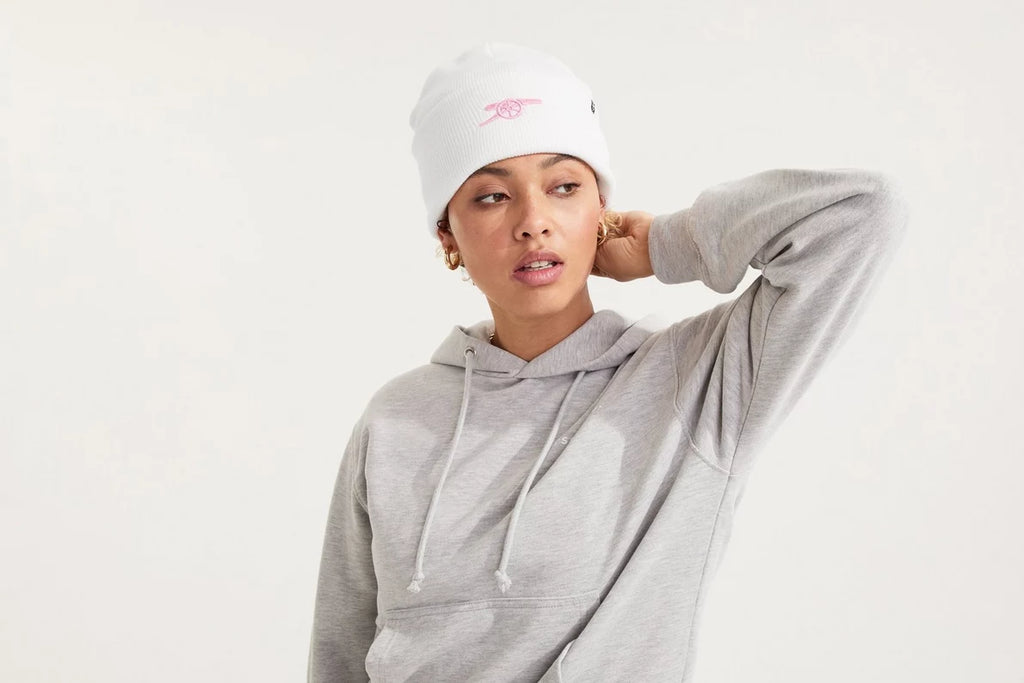 Arsenal 47 White Cannon Beanie