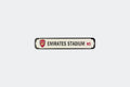 Arsenal Emirates Stadium N5 Street Sign