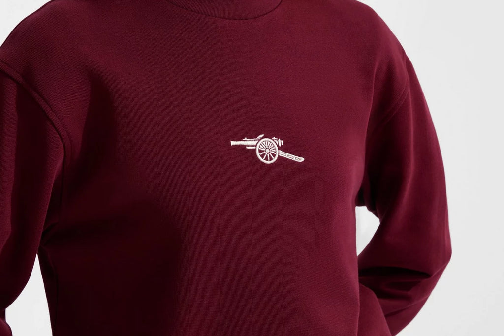 Arsenal Womens Essentials Burgundy Sweatshirt