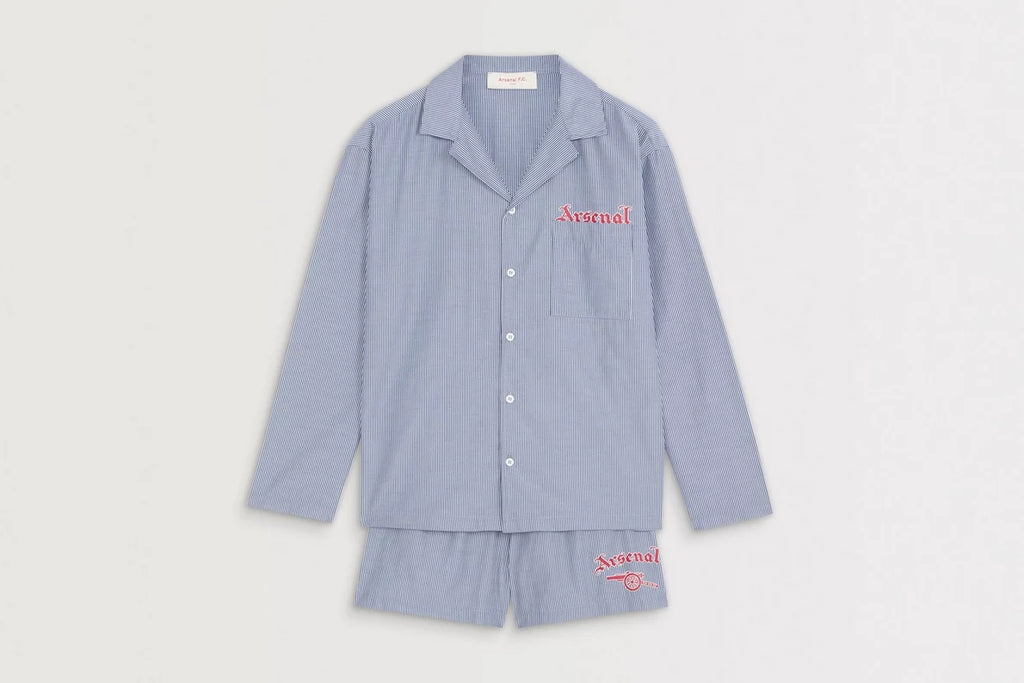 Arsenal Womens Classics Stripe Poplin Pyjama Set