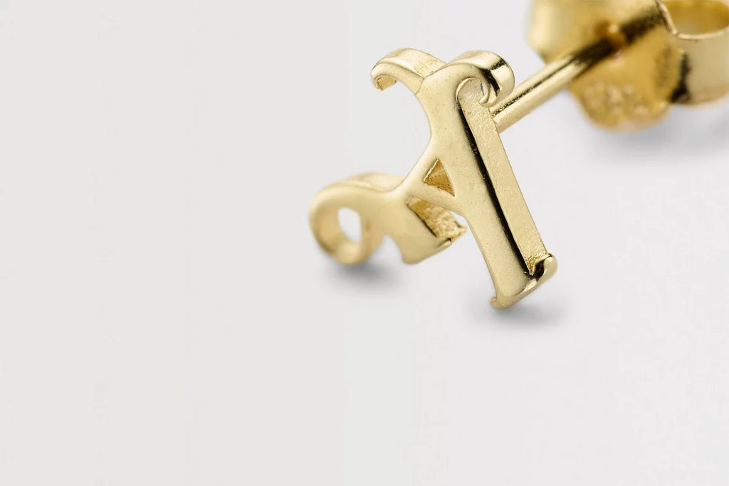 Arsenal Gothic A Gold Plated Earrings