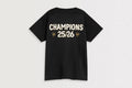 Arsenal Kids Champions 25/26 Black Crew T-Shirt