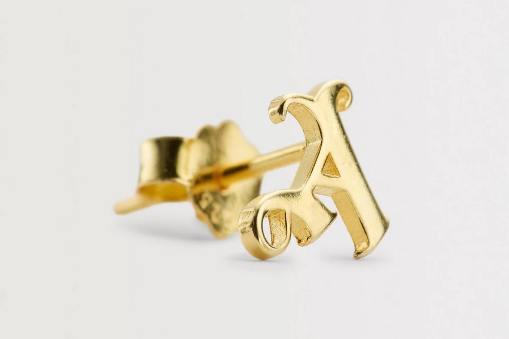 Arsenal Gothic A Gold Plated Earrings