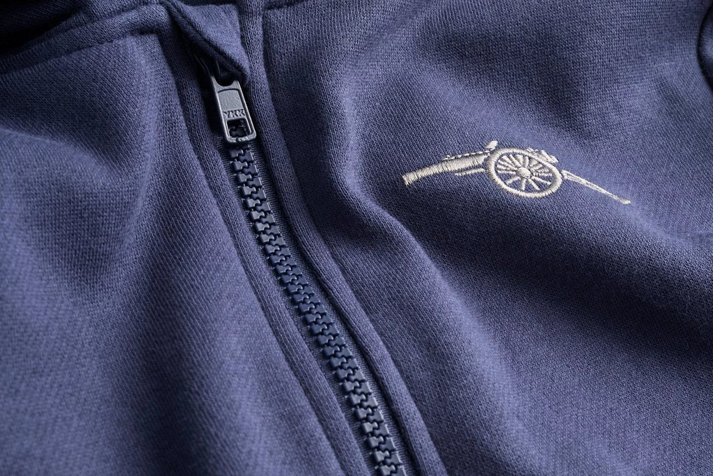 Arsenal Kids Navy Cannon Zip Hoodie
