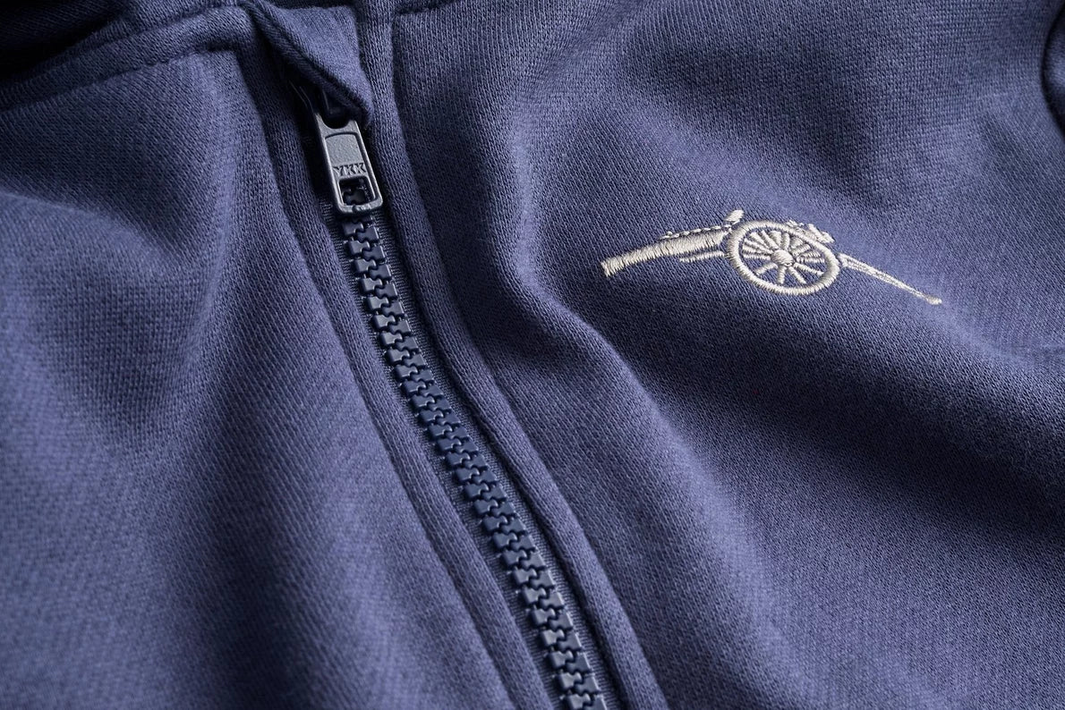 Arsenal Kids Navy Cannon Zip Hoodie