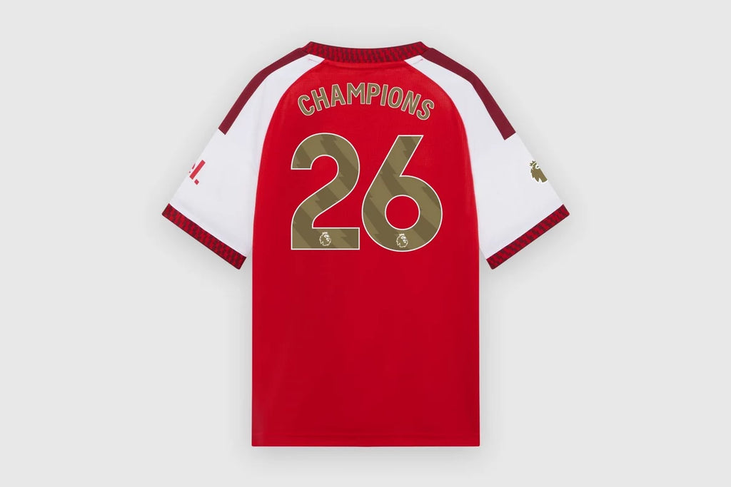 Arsenal adidas Kids Premier League Champions Home Shirt