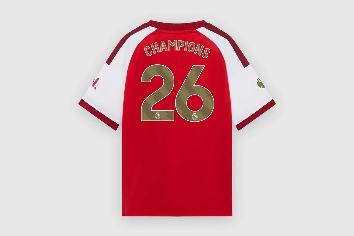 Arsenal adidas Kids Premier League Champions Home Shirt