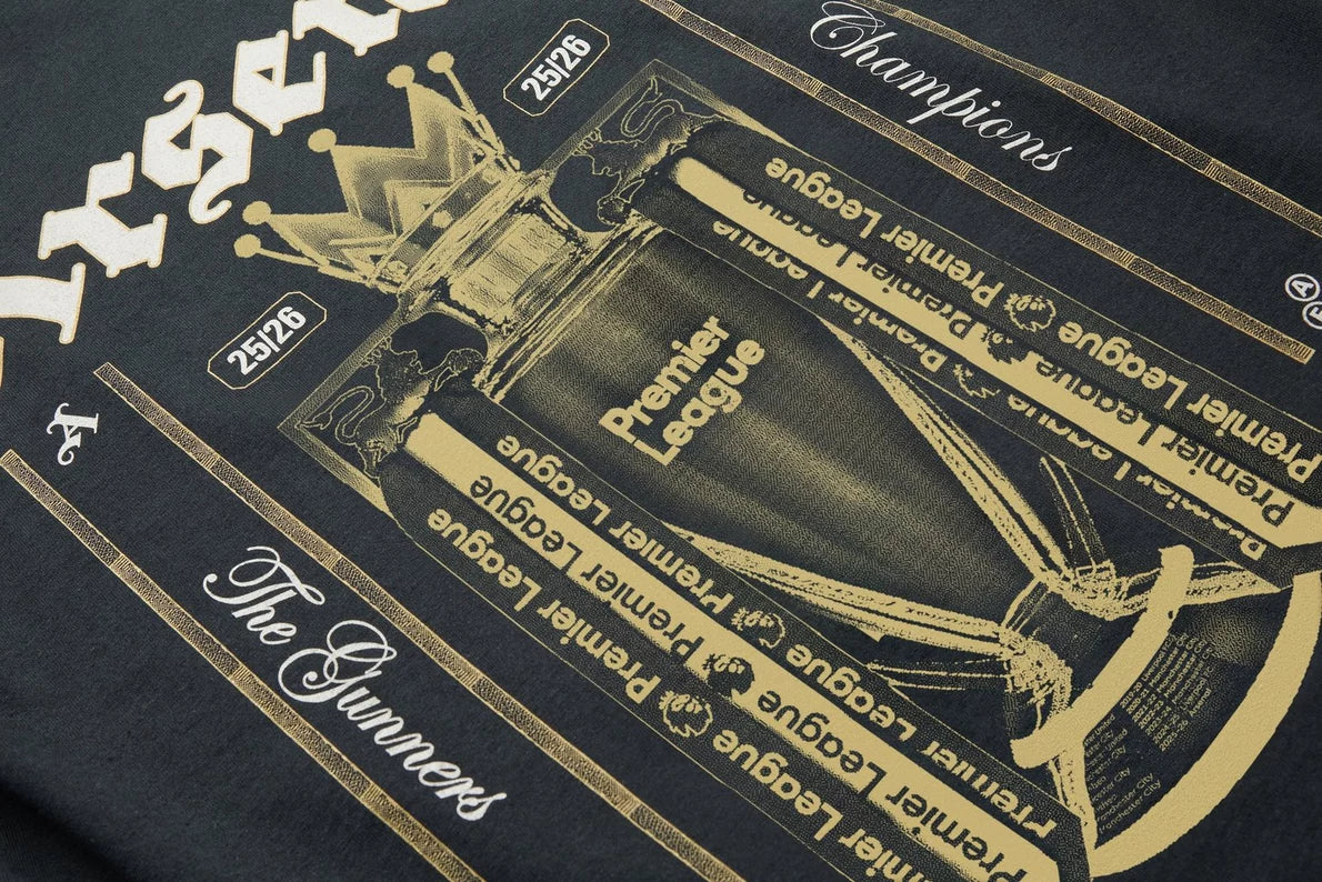 Arsenal Champions Trophy 25/26 Black Long Sleeved T-Shirt