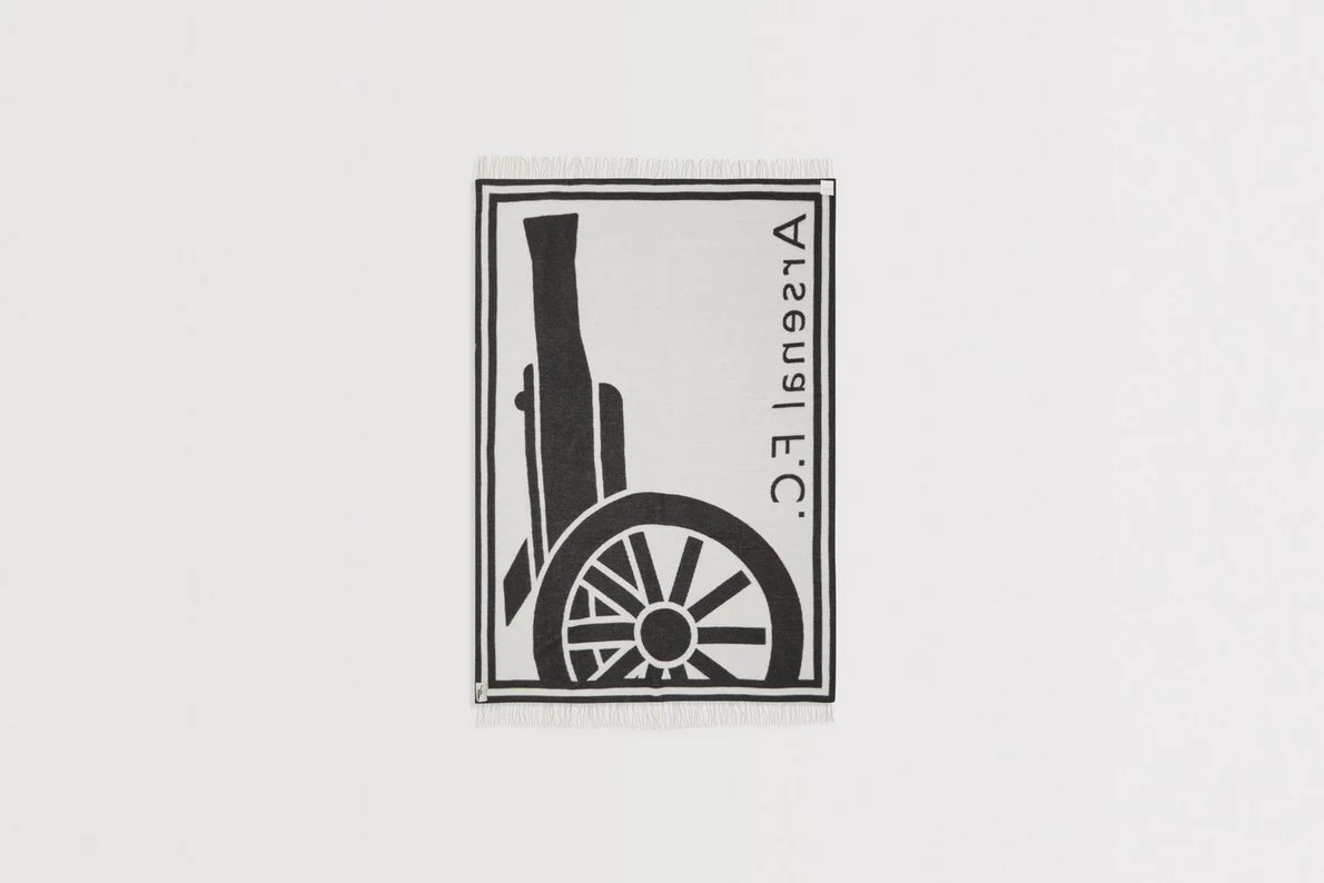 Arsenal Black Cannon Wool Blanket