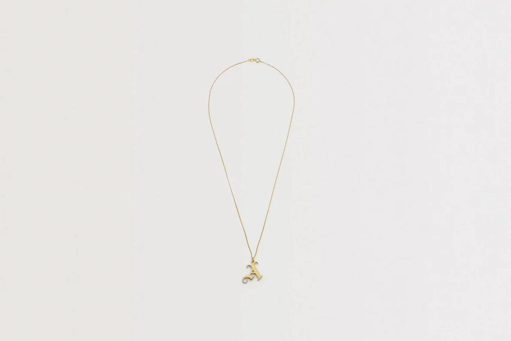 Arsenal 18ct Gold Plated Silver Gothic A Pendant