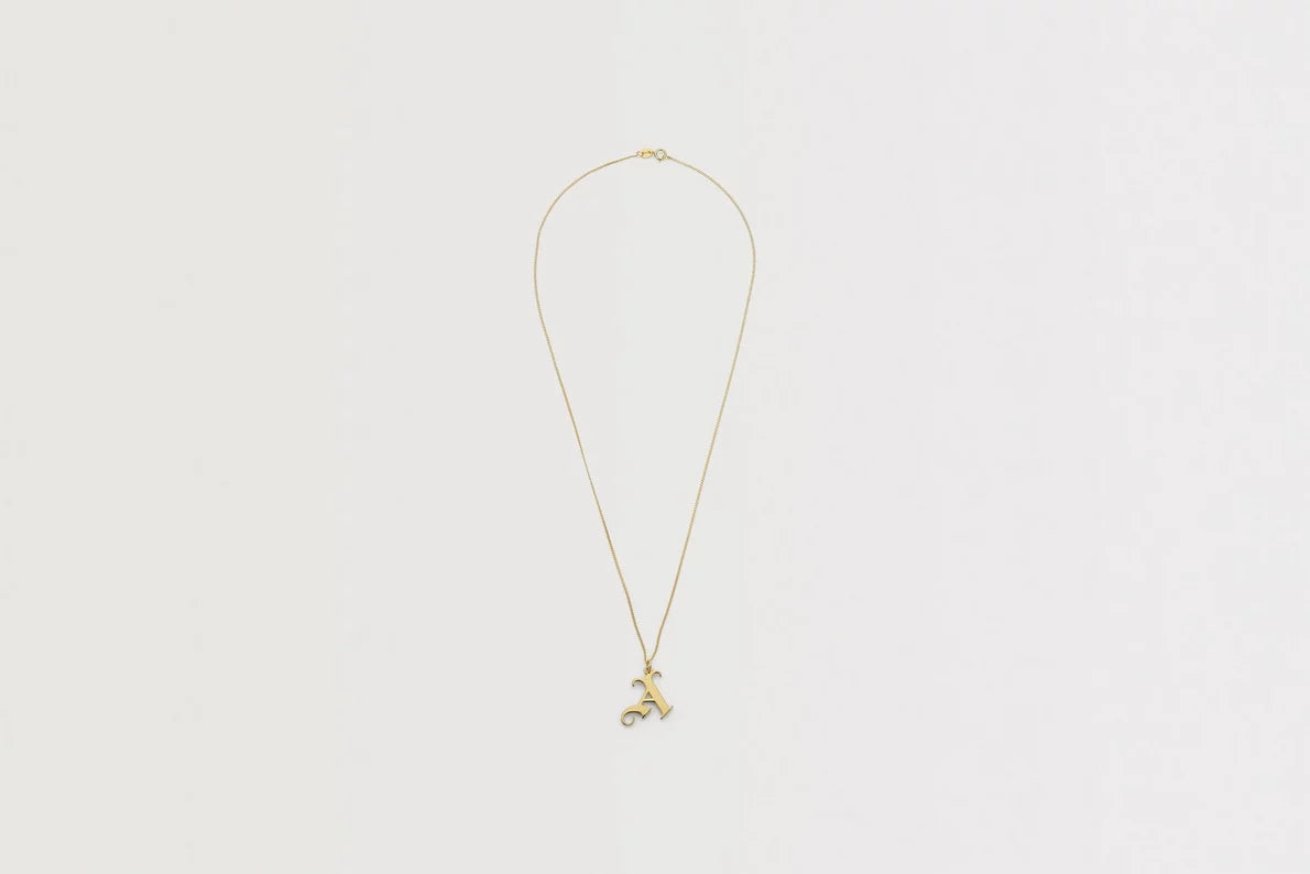 Arsenal 18ct Gold Plated Silver Gothic A Pendant