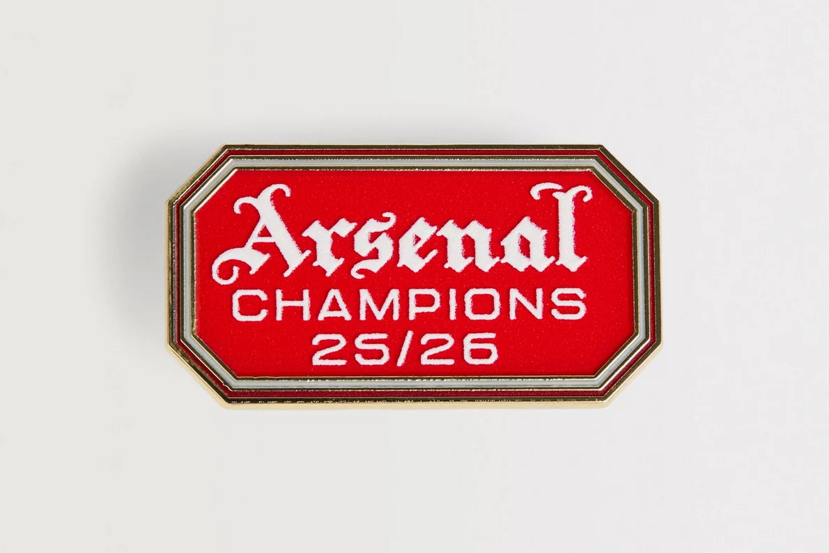 Arsenal Champions 25/26 Keyring and Badge Set