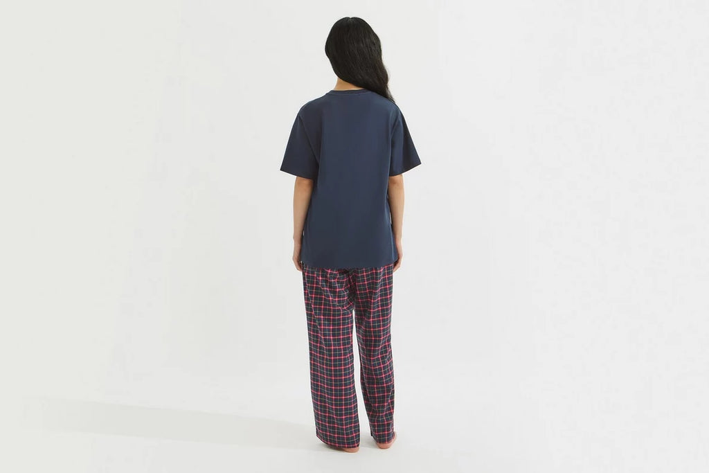 Arsenal Essentials Womens Gothic Check Pyjama Set