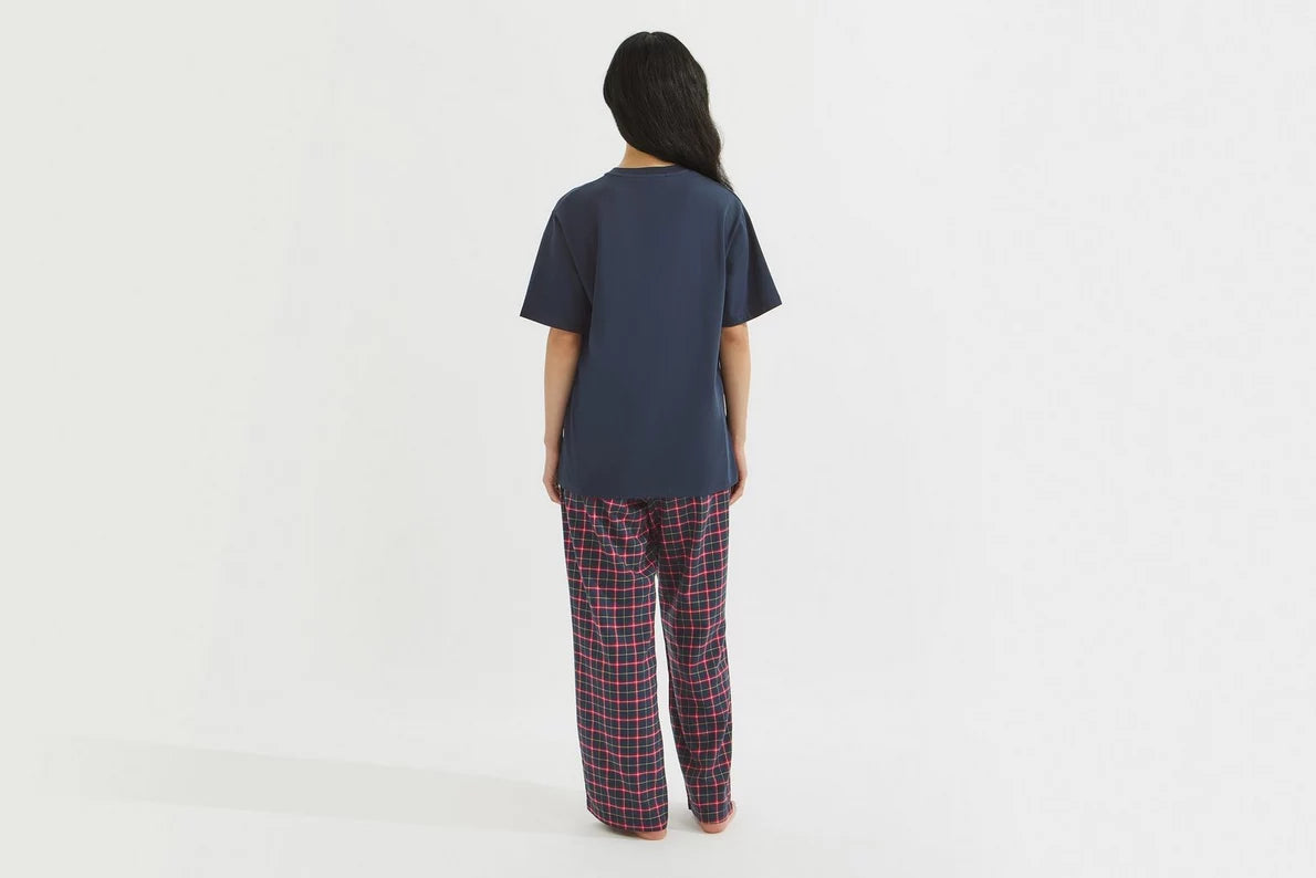 Arsenal Essentials Womens Gothic Check Pyjama Set