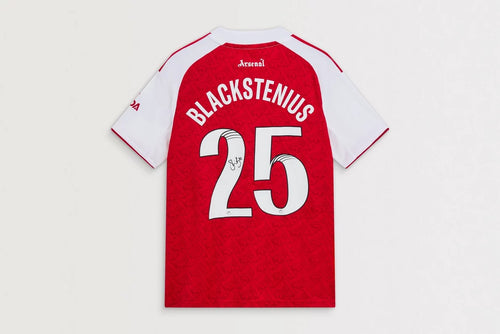 Arsenal 25/26 Home Boxed Signed Shirt BLACKSTENIUS