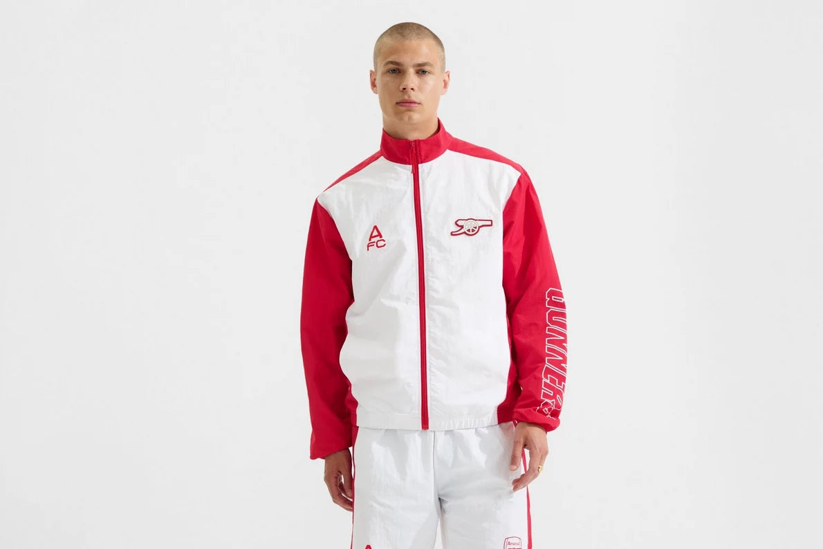 Arsenal Matchday White Gunners Track Jacket