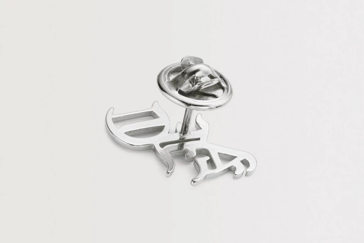 Arsenal Silver Gothic AFC Monogram Pin Badge