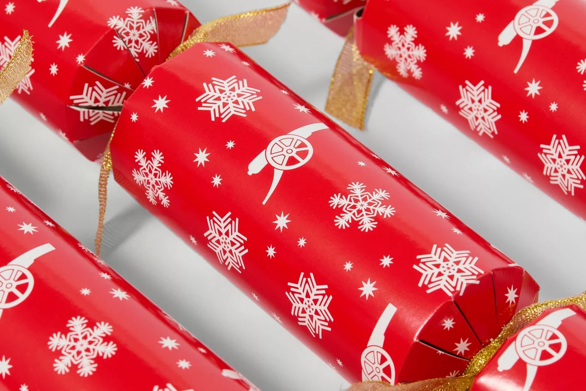 Arsenal 6 pack Christmas Crackers
