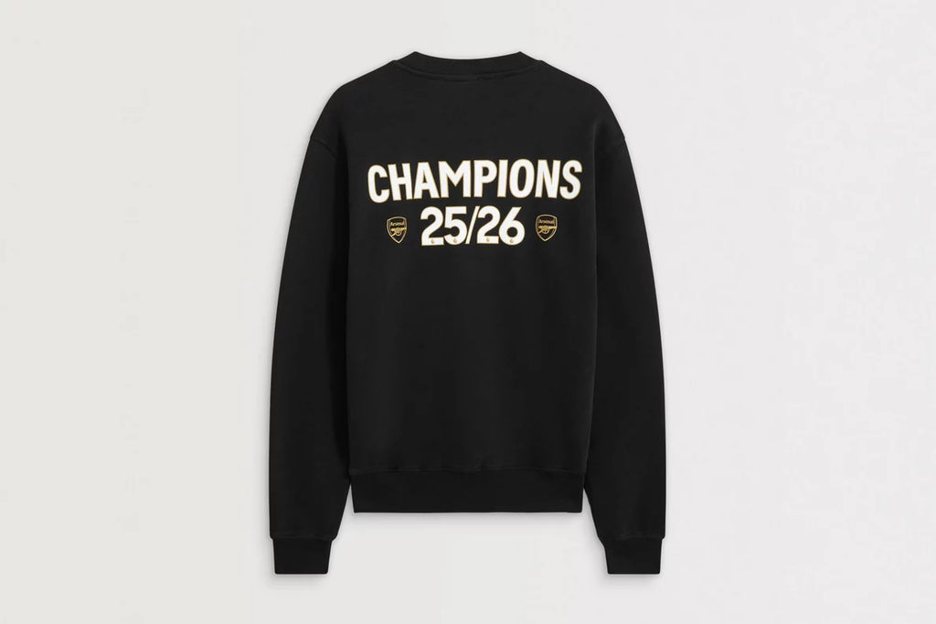 Arsenal Champions 25/26 Black Sweatshirt