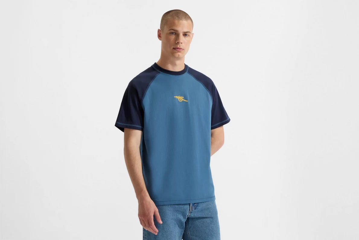 Arsenal Essentials Contrast Blue T-Shirt