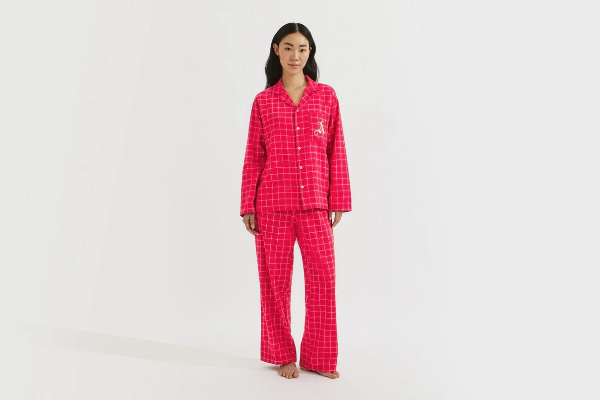 Arsenal Womens Classics Check Pyjama Set