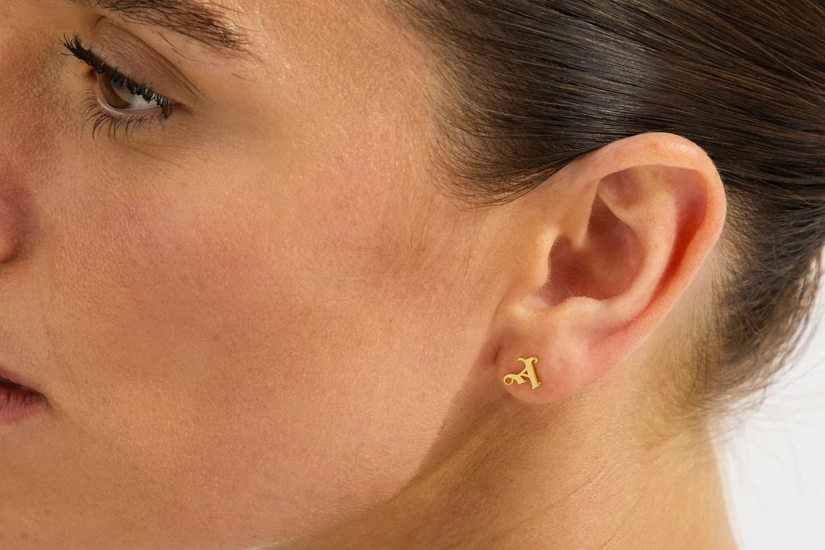 Arsenal Gothic A Gold Plated Earrings