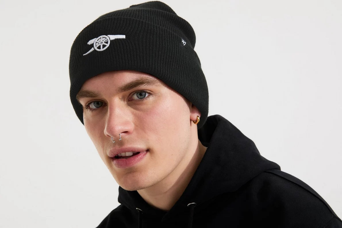 Arsenal 47 Black Cannon Beanie