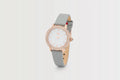 Arsenal Retro Cannon Cubic Zirconia Leather Strap Watch