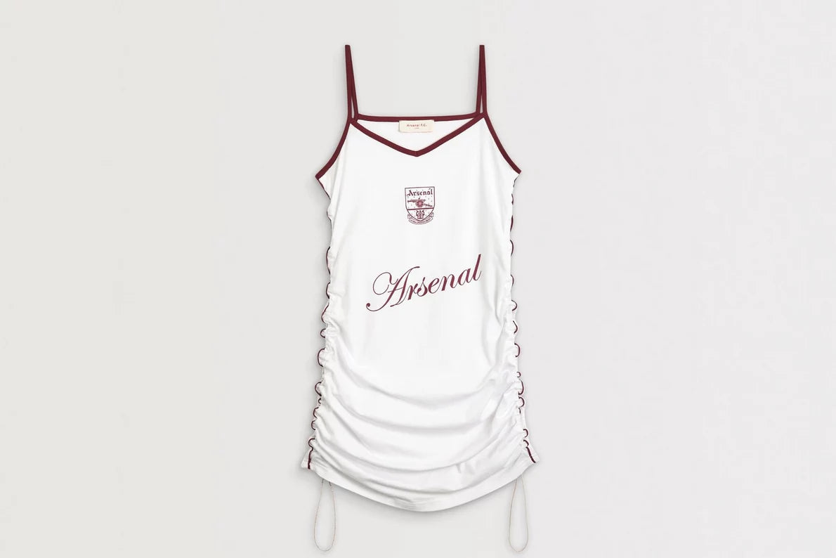 Arsenal AWFC Classics White Ruched Dress