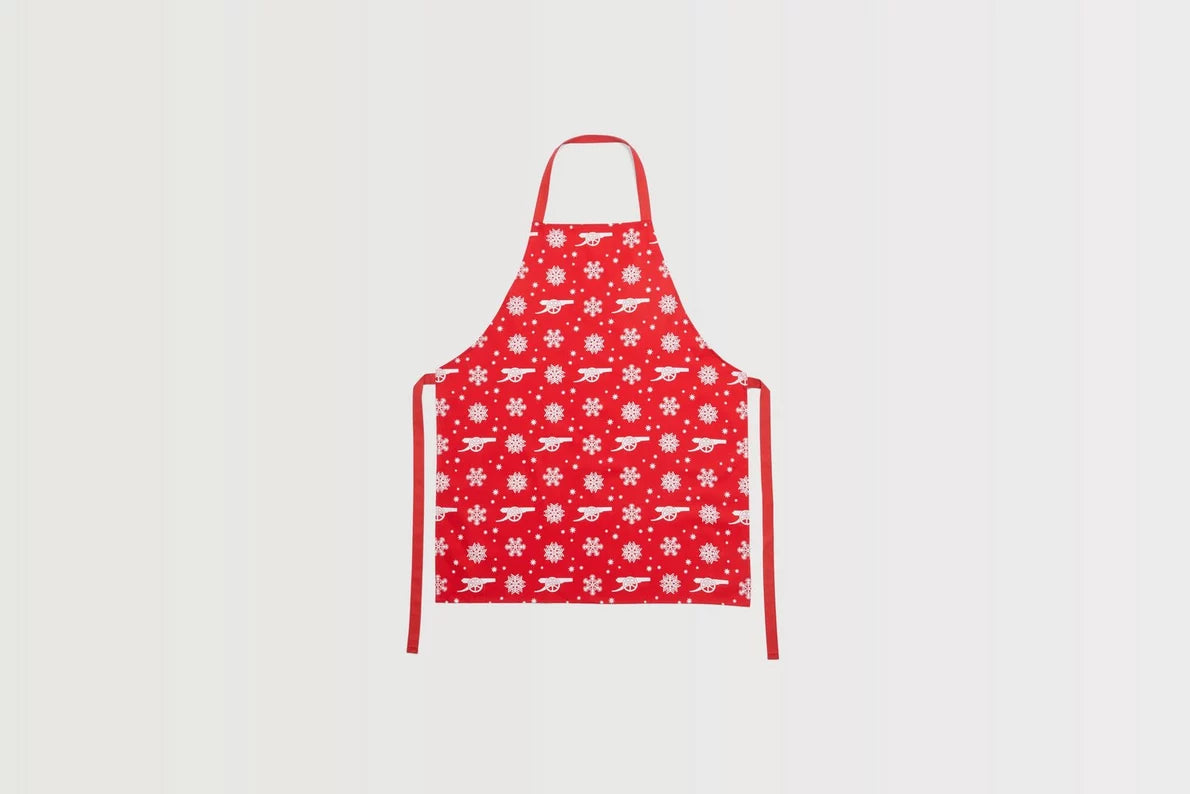 Arsenal Christmas Apron and Tea Towel Set