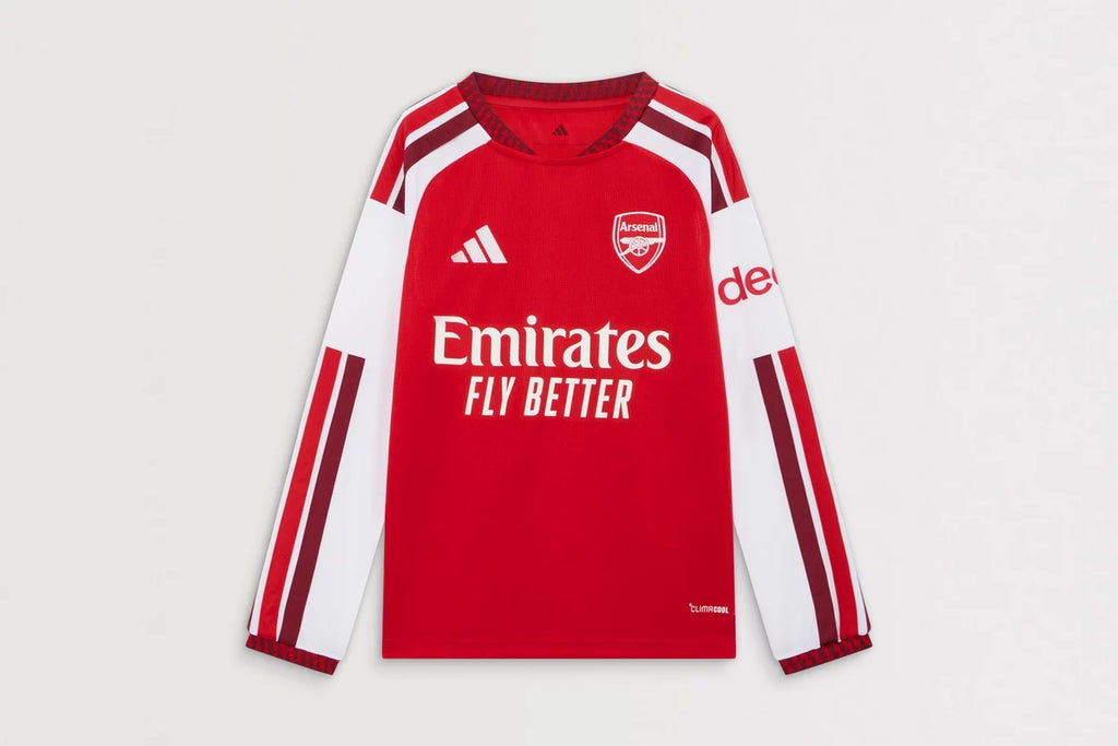 Arsenal adidas Kids 26/27 Long Sleeved Home Shirt