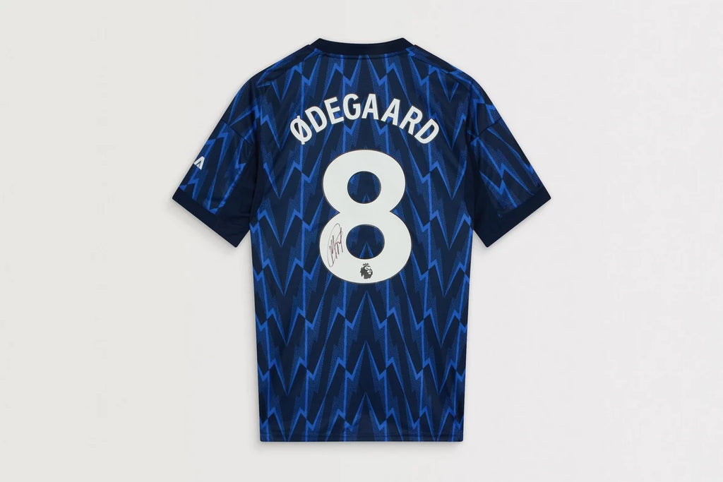 Arsenal 25/26 Away Boxed Signed Shirt ODEGAARD