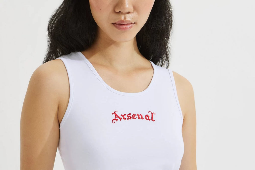 Arsenal Essentials Womens Gothic Stripe Poplin Pyjama Set