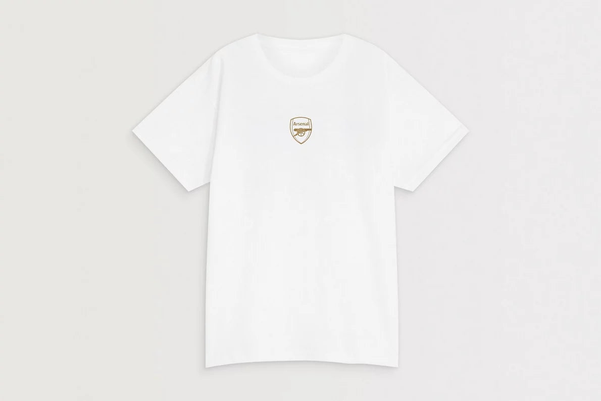 Arsenal Kids Champions 25/26 White SS Crew