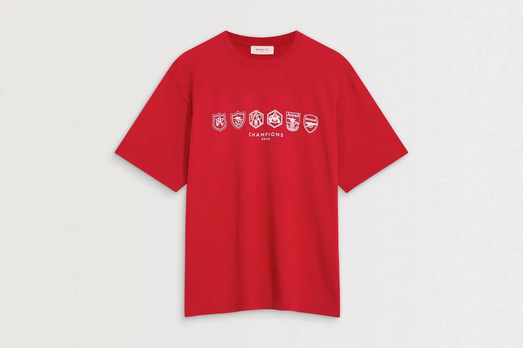 Arsenal Where We Belong 25/26 Red Crew T-Shirt