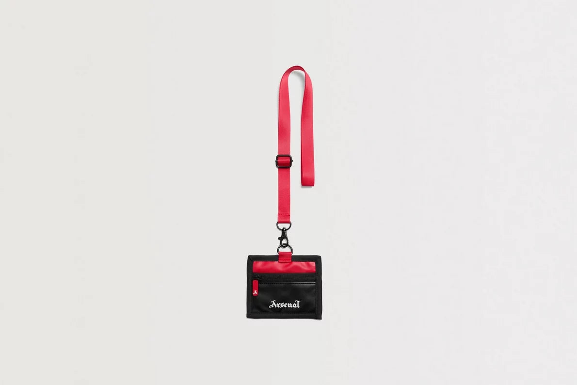 Arsenal Classics Black Card Holder with Lanyard