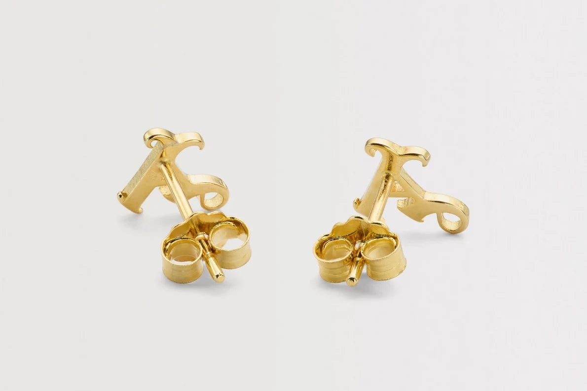 Arsenal Gothic A Gold Plated Earrings
