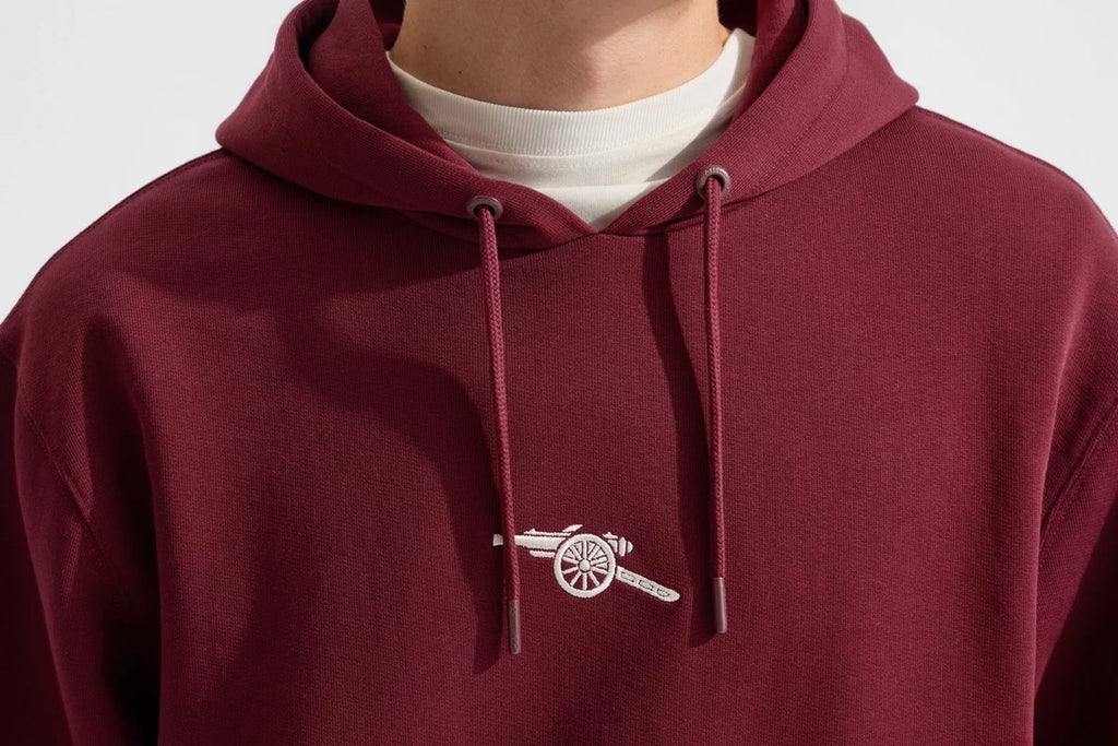 Arsenal Essentials Burgundy Hoodie