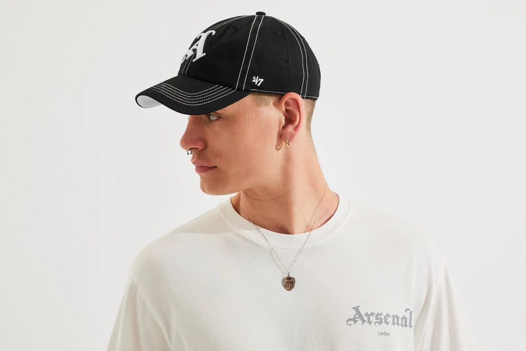 Arsenal 47 Black Gothic A Contrast Stitch Cap