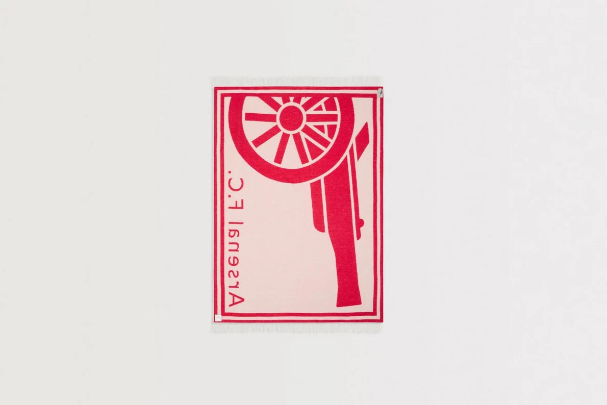 Arsenal Red Cannon Wool Blanket