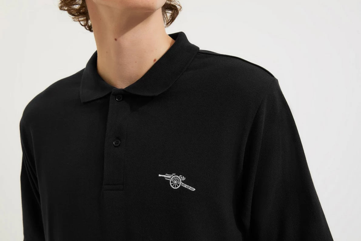 Arsenal Black Cannon Polo Shirt
