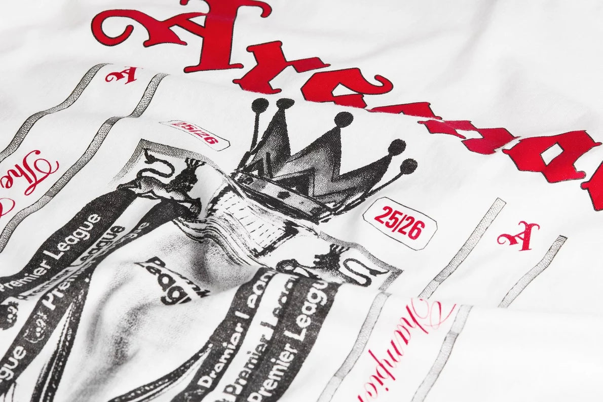 Arsenal Champions Trophy 25/26 White Long Sleeved T-Shirt